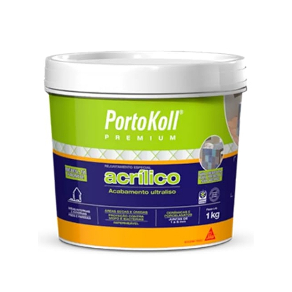 Rejunte Acrílico Premium Portokoll 1 Kg Preto Grafite em Oferta na Shopee