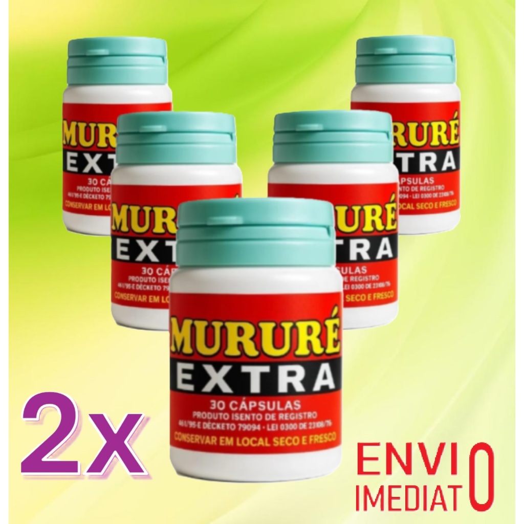 Murúre Extra Natural kit 10 potes com 30 Capsulas