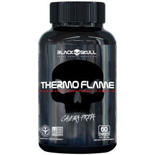 Termogênico Thermo Flame 60 Tabletes - Black Skull em Oferta na Shopee