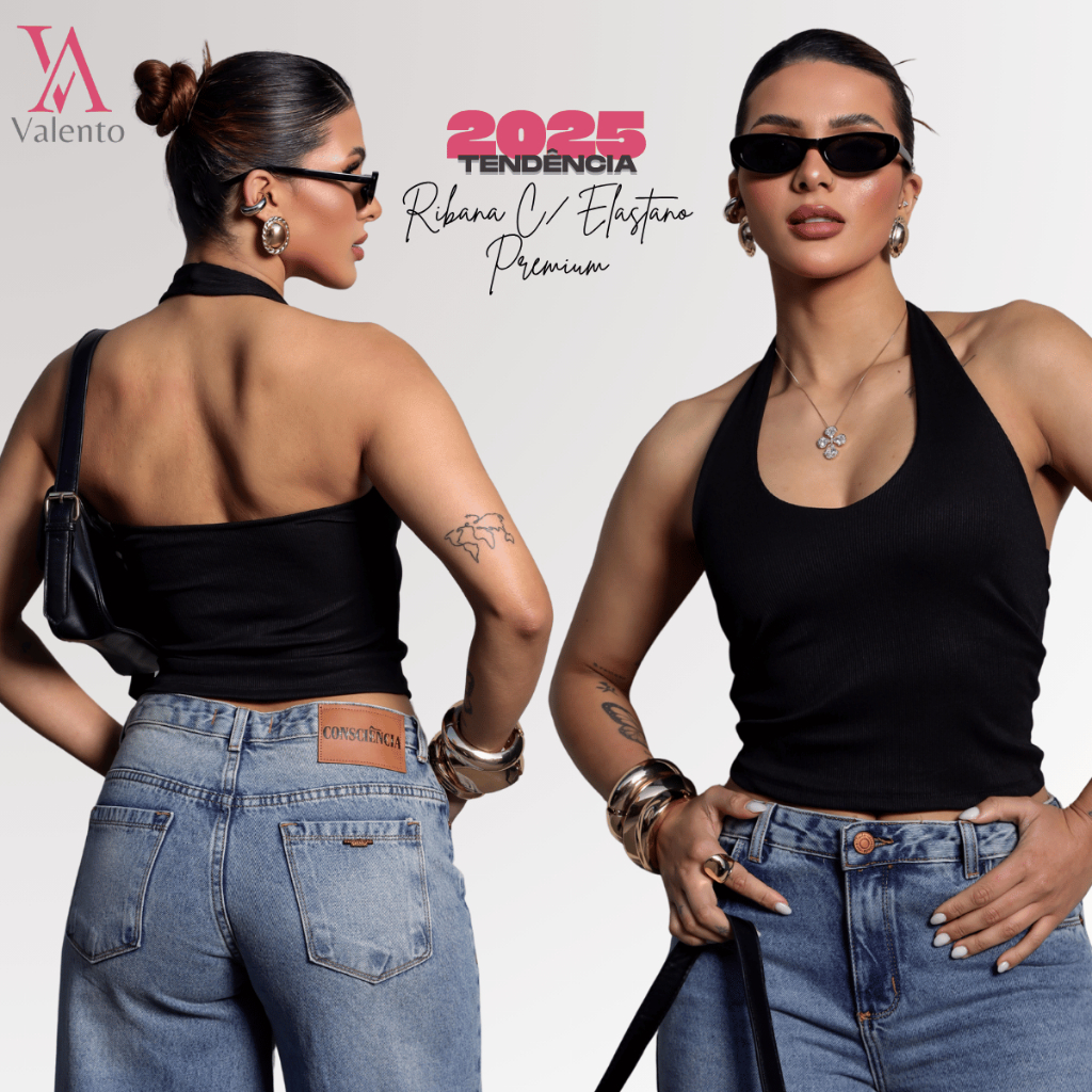 Cropped Frente Unica Blusa Feminina Sexy Tendência Verão Moda Gringa