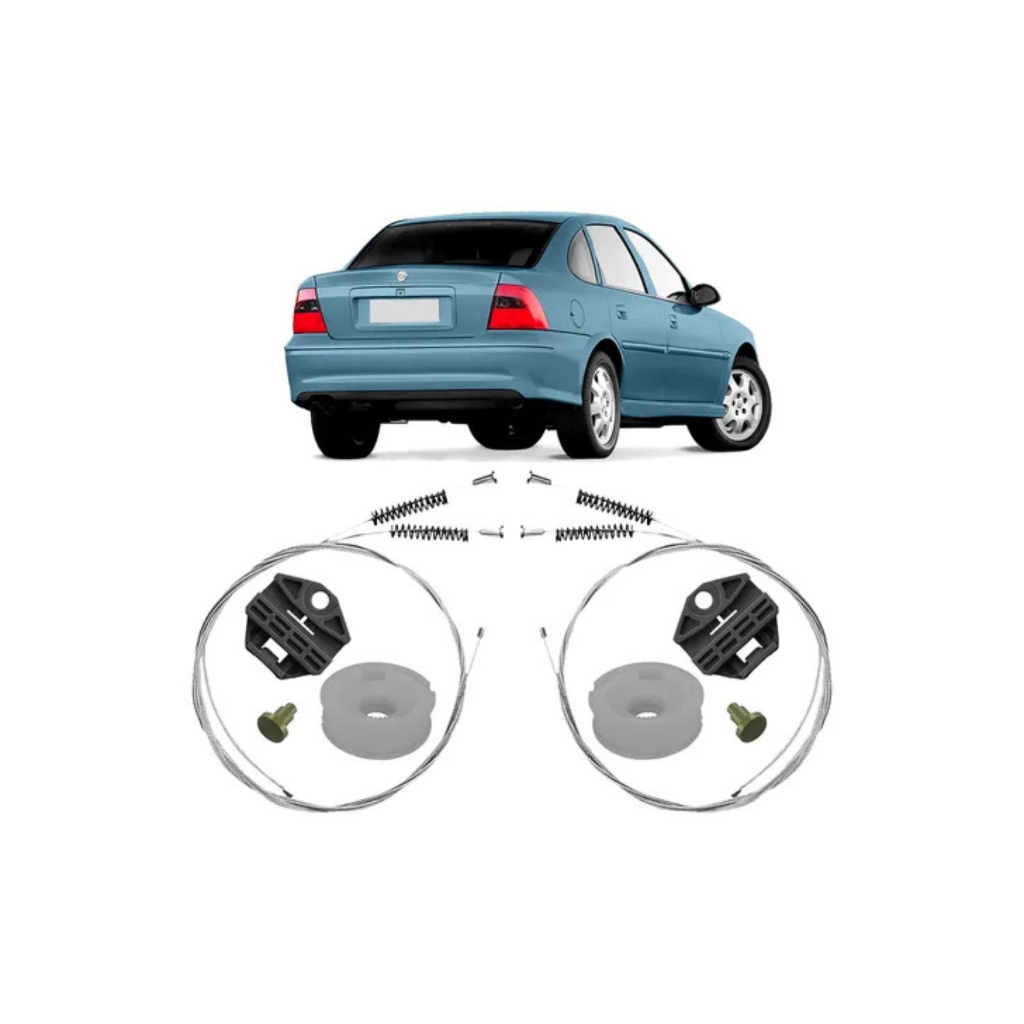 2 Kits Reparo Máquina Vidro Traseira Vectra Elite Elegance Expression 2006 há 2011