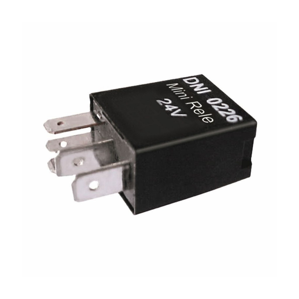 Relê Auxiliar 5 Terminais 40/30a 24v Mini Preto Dni0226 em Oferta na Shopee