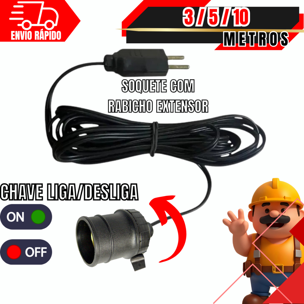 Extensão Elétrica com Chave Liga e Desliga: Onde Comprar | BuscaProdutos
