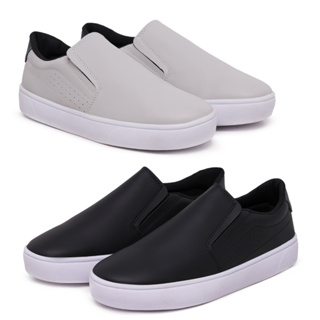 Kit 2 Pares Sapatênis Slip On Casual Masculino Confort em Oferta na Shopee