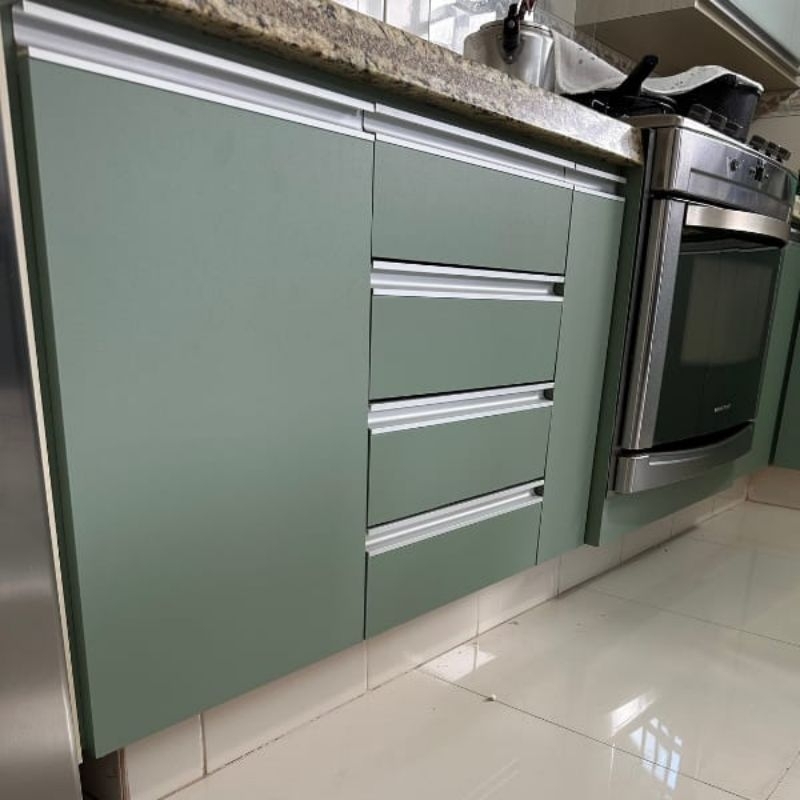 Adesivo Lavável para Paredes, Móveis, Banheiro - Verde Frosty - 61cm de largura - 0,16 de espessura em Oferta na Shopee