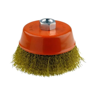 Escova De Aço Ondulado Tipo Copo 2.1/2" Rosca 14 Mm Starfer em Oferta na Shopee