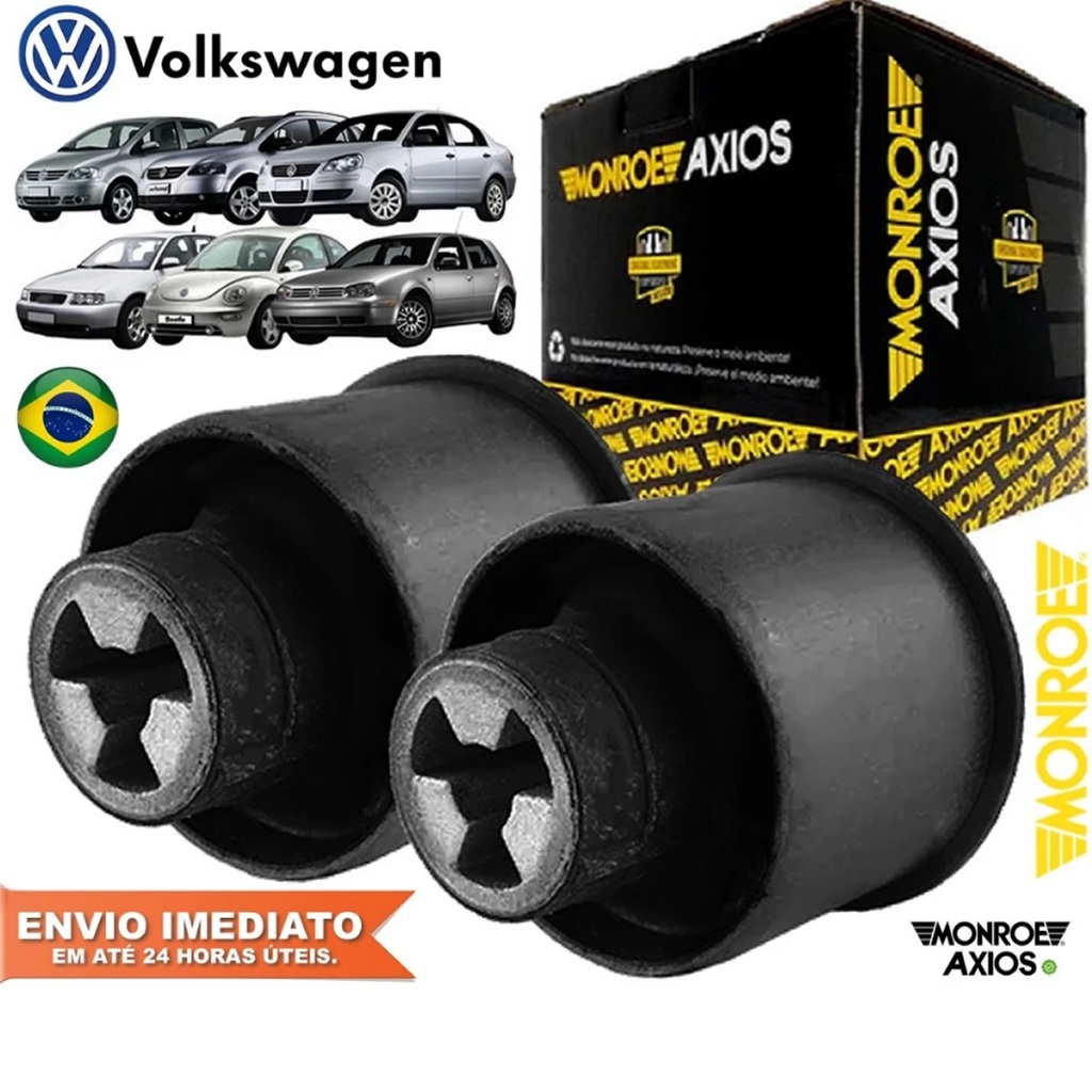 Par Bucha Eixo Traseiro Balança AXIOS Golf Bora Polo New Beetle A3 Original AXIOS Com NF e Garantia