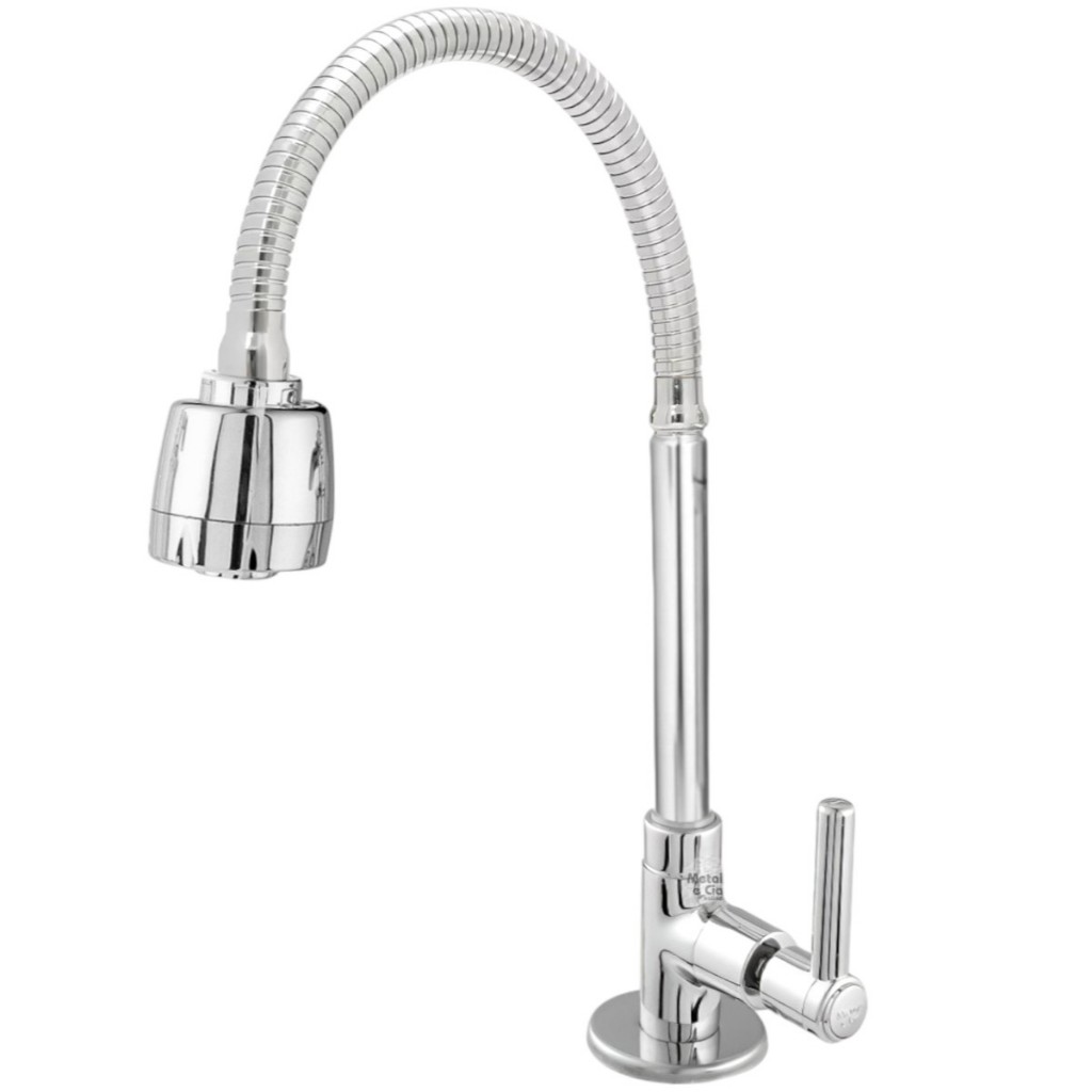 Torneira Gourmet Cozinha Bancada Sem Filtro Tubo 1/4 De Volta Cromada em Oferta na Shopee