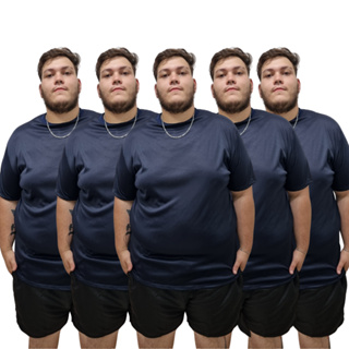 Kit 5 camisetas Dry Fit Plus Size Masculina do G1 ao G9 em Oferta na Shopee