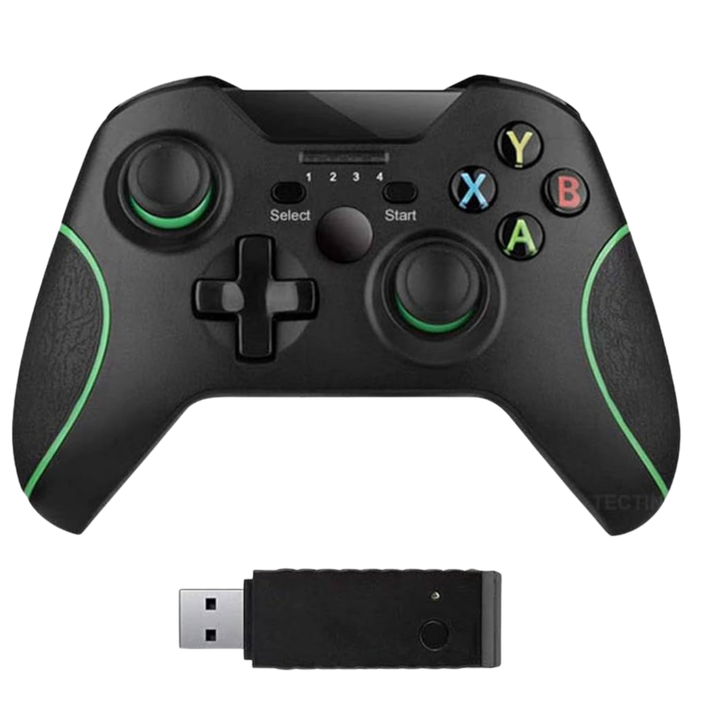 Controle sem fio xbox one, controle de jogo zamia gamepad 2,4 ghz compativel com pc