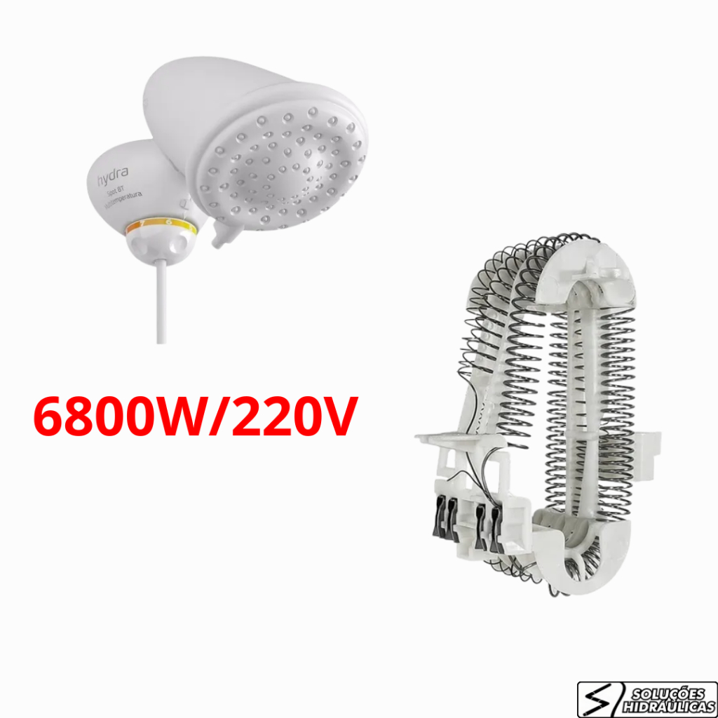 RESISTENCIA DUCHA MULTITEMPERATURA SPOT 8T 6800W/220V - HYDRA