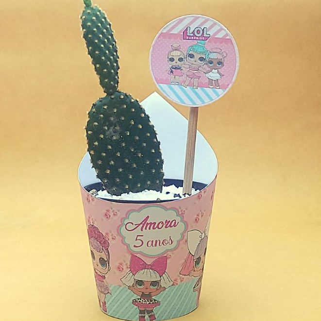 Lembrancinha De Aniversário - Tema LoL Surprise . Rótulo para suculenta e Tag Personalizado -