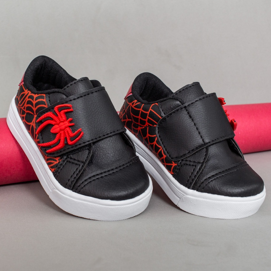 Tênis Infantil Menino Aranha Preto Calce Fácil Confortável Dia a Dia Promoção Volta as Aulas em Oferta na Shopee