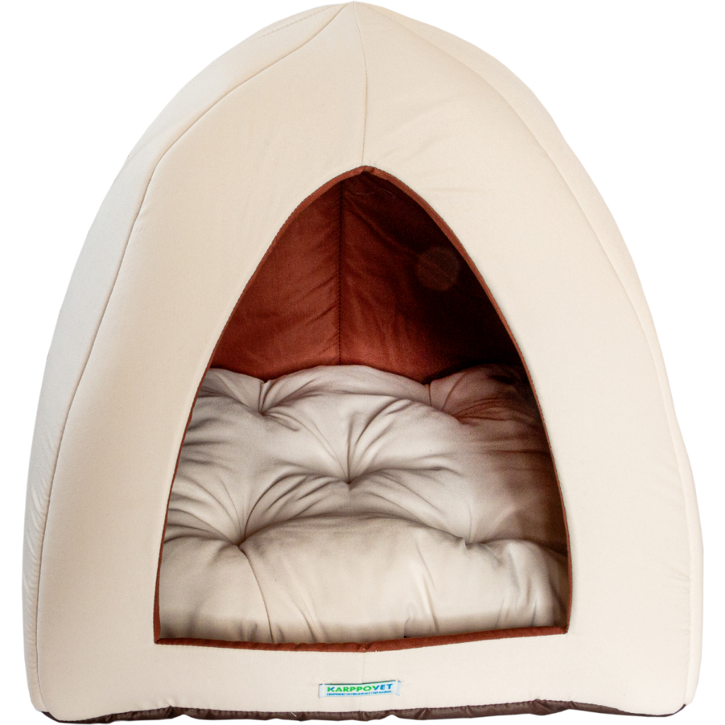 Toca Iglu Gato Cães Caminha 2 em 1 Tenda Luxo Cama Cachorro Gatos Pet Confortável
