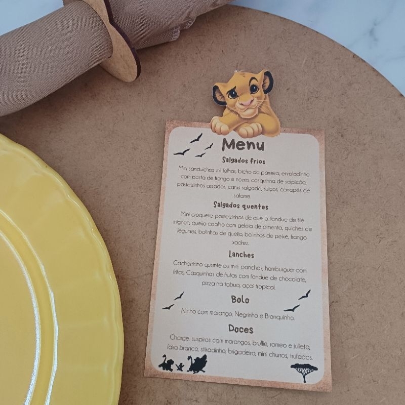 Menu de cardápio ou cartão de agradecimento de mesa personalizado.