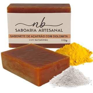 Sabonete Açafrão com Dolomita Depilatório Bactericida Clareador em Oferta na Shopee