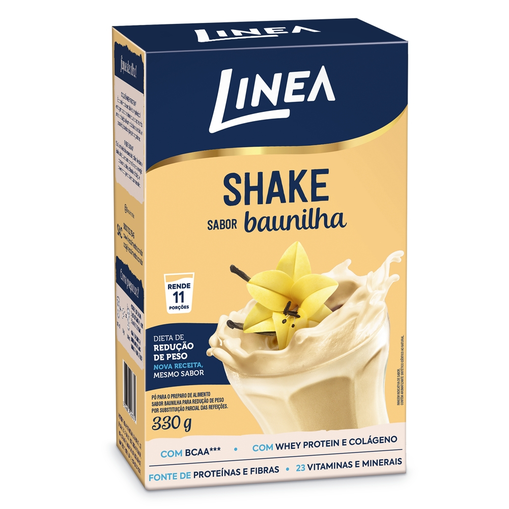 Shake em pó Linea Sabor Baunilha 330g - Food & Beverages