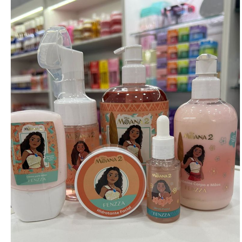 Linha de Limpeza Facial e Corporal Moana 2 Disney Cheirinho de Baunilha - Fenzza em Oferta na Shopee