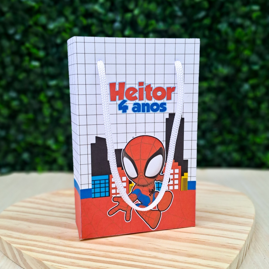 Sacolinha Surpresa Spidey  - PEGUE E MONTE - Lembrancinhas - Festa Infantil