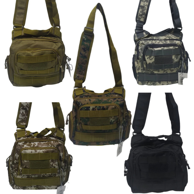 Bolsa de ombro Tatica 10 Litros Camuflada Urban Resistente à água Com Vários Compartimentos