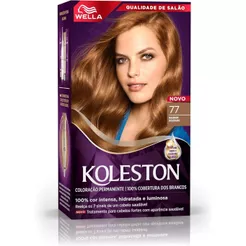 Tintura de Cabelo Koleston Cor 77 Marrom Dourado