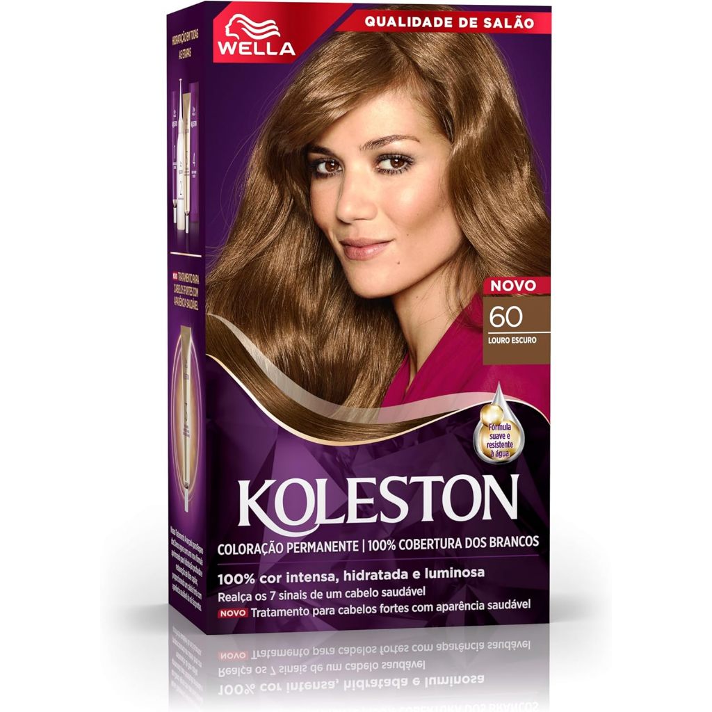 Tintura de Cabelo Koleston Kit 60 Louro Escuro em Oferta na Shopee