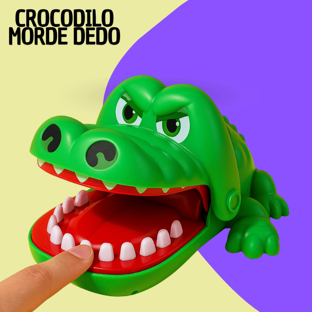 Jacaré Crocodilo Morde Dedo Jogo Brinquedo Infantil Dentista em Oferta na Shopee