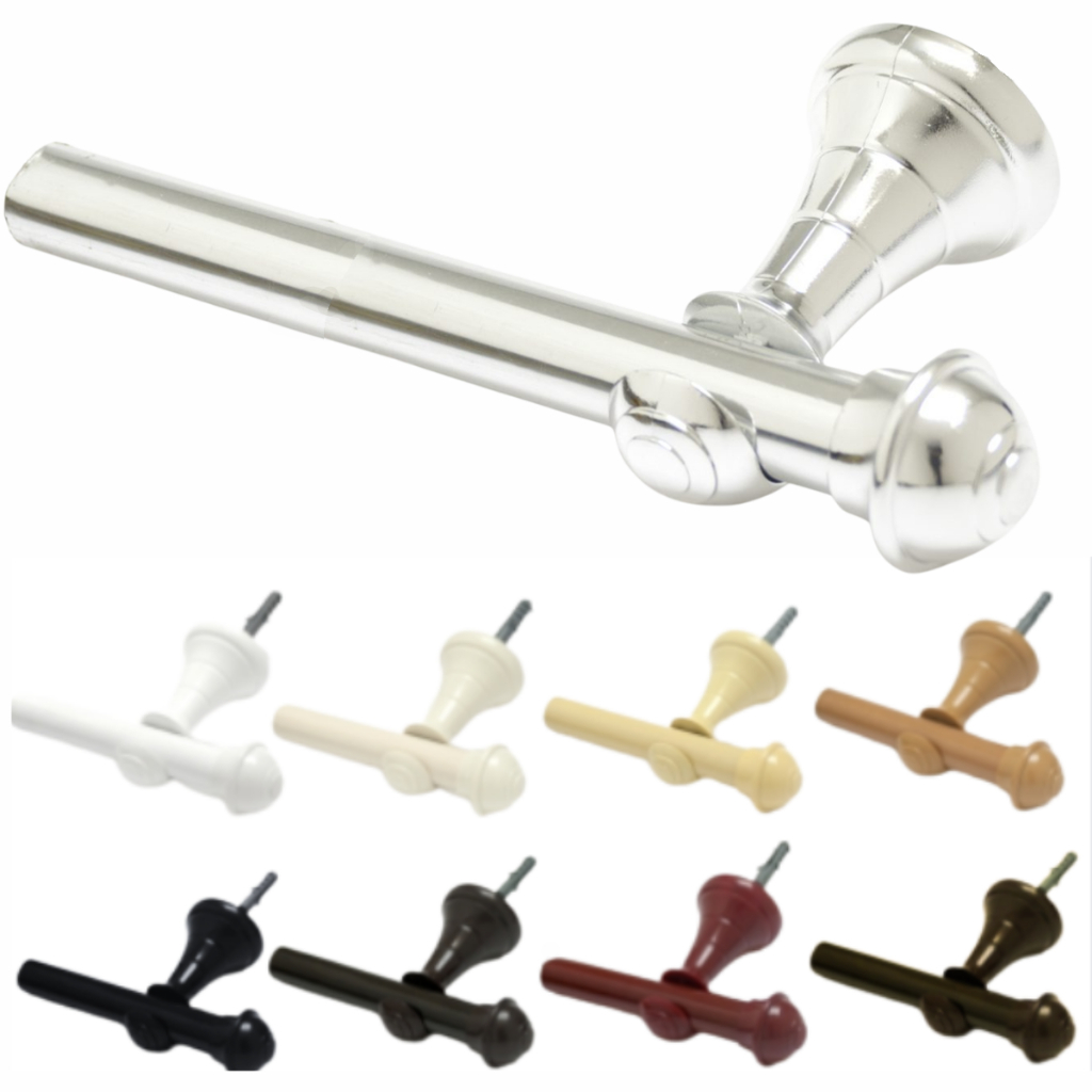 Kit Varão Cortina 2,40 Metros 19mm Varias Cores Simples