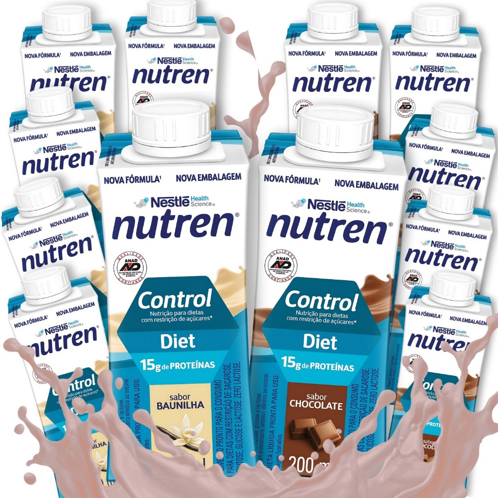 Nutren Control, Nestlé Kit com 12 unidades (Escolha o Sabor)