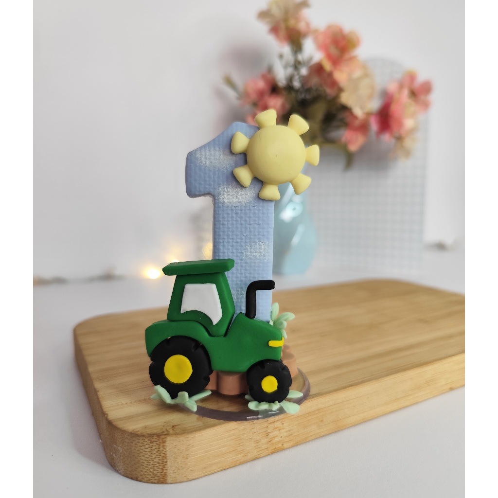 Vela Fazendinha Azul em Oferta na Shopee