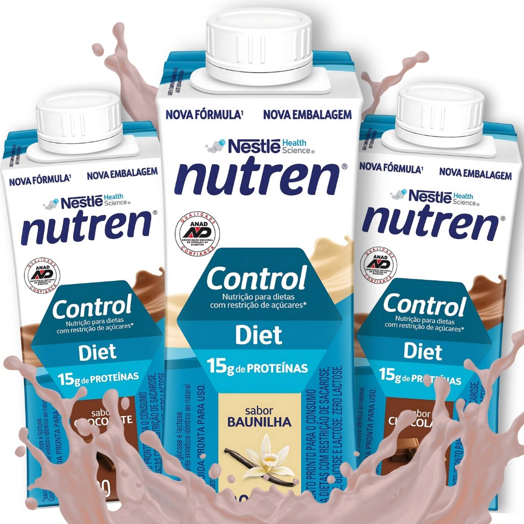 Nutren Control Nestlé, (kit C/3 Frascos) - Escolha O Sabor