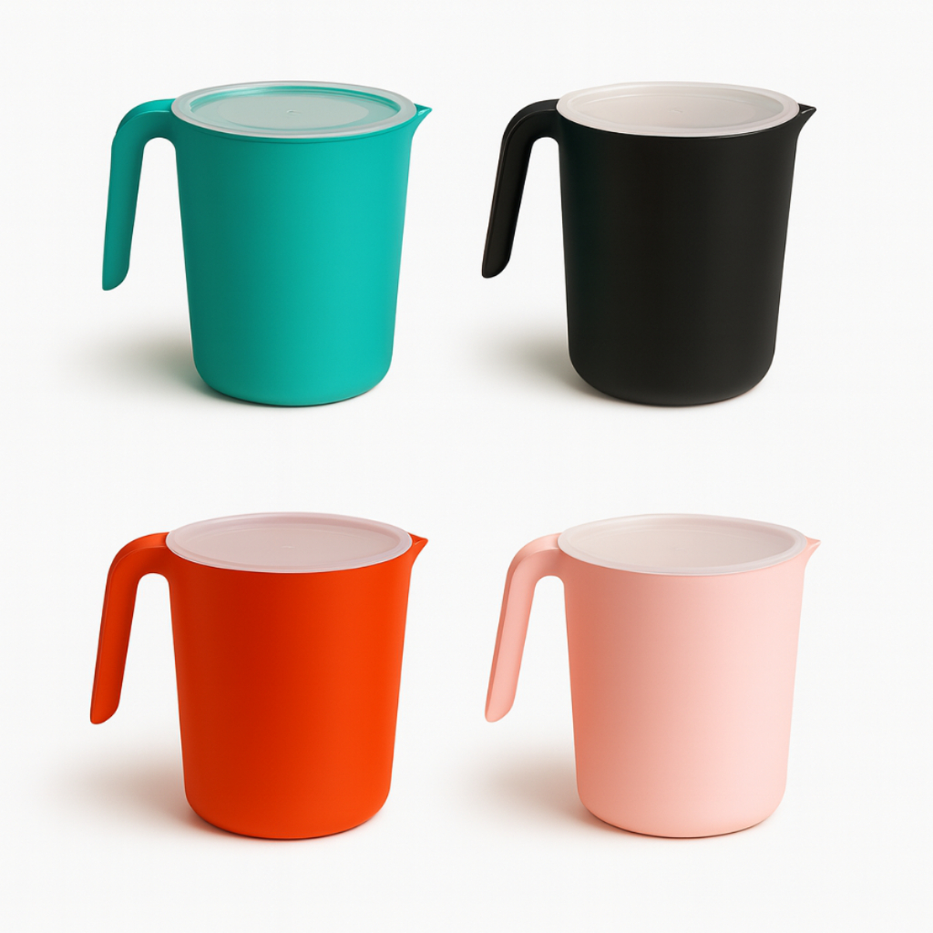 Jarra De Plástico 1800ml Com Tampa Prática E Funcional em Oferta na Shopee