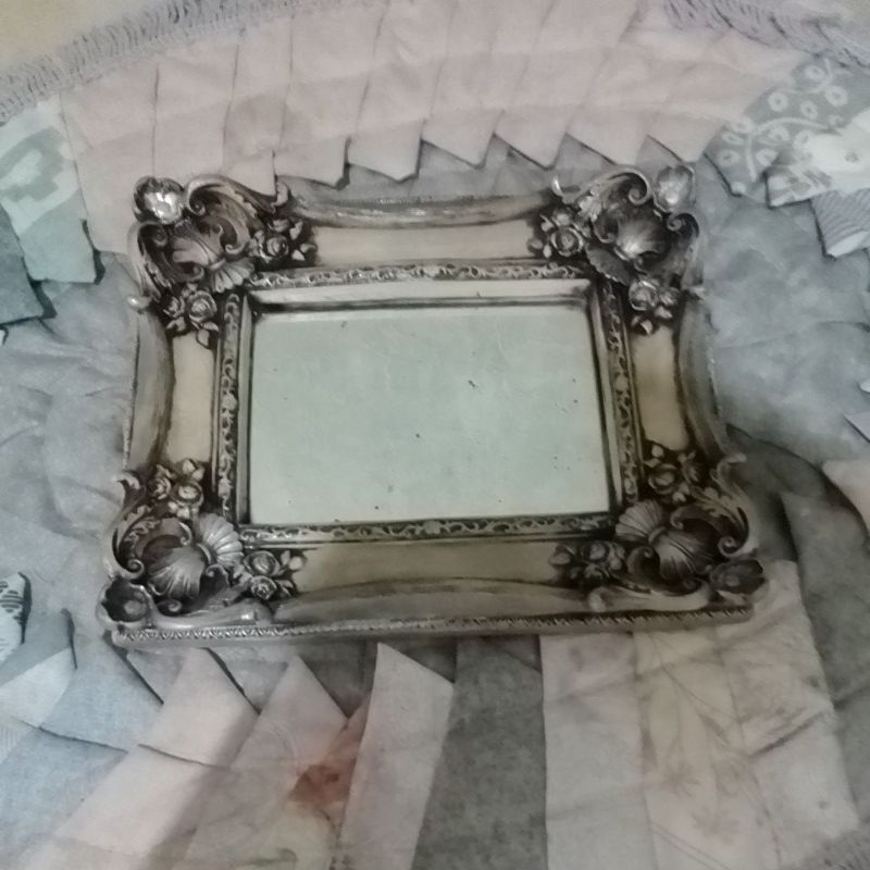 espelho moldura de resina retro usado