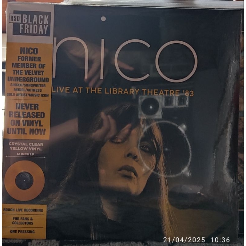 LP Nico (Velvet Underground) Live At The Library Theatre '83 Importado Novo