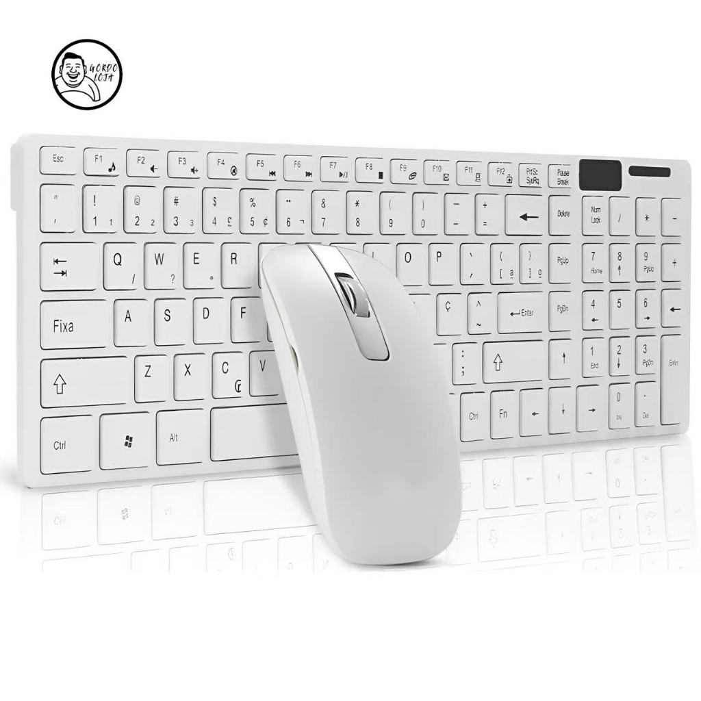 Kit Teclado E Mouse Sem Fio Wireless 2.4ghz 3200dpi Óptico K-06