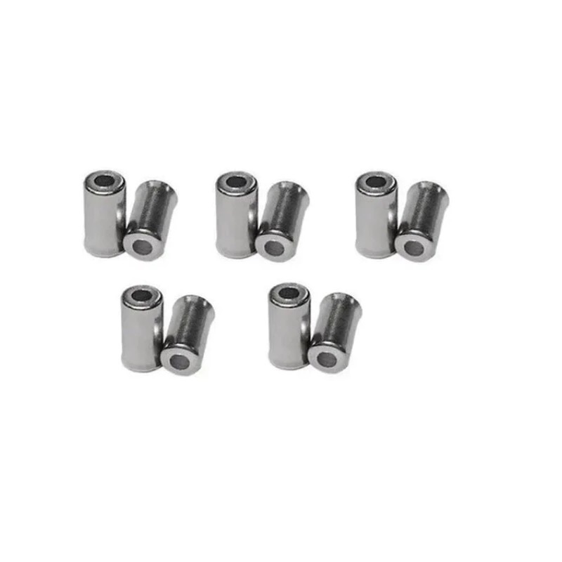 10 Peças De Terminal de Conduíte Para Freio De Bicicleta 5mm Bike Acabamento P/ Capa (10 PEÇAS)