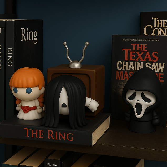 Miniaturas  Bonecos Chibi Terror Sadako, Annabelle, Ghostface  5cm