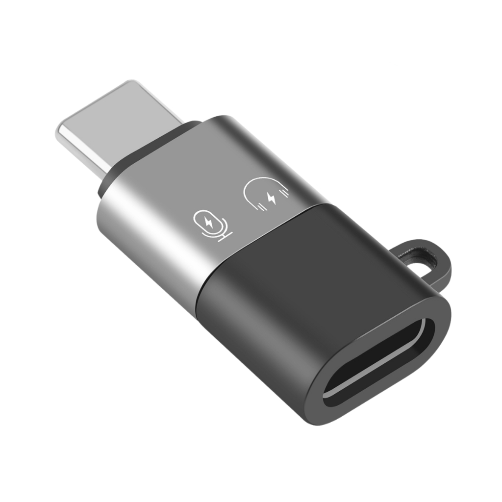 Adaptador De Lightning Para Usb C Para iPhone 15 16 Microfone lapela carregamento