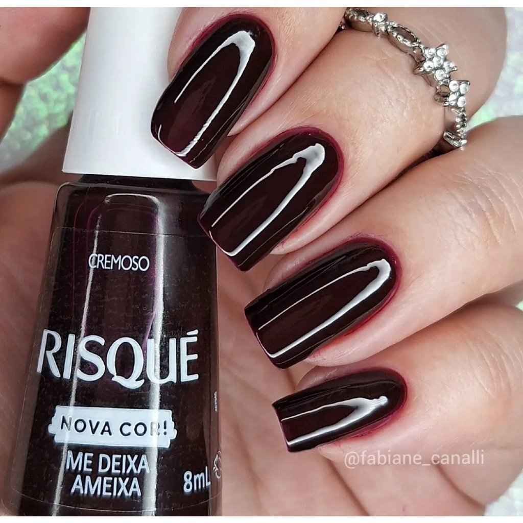 Esmalte Risqué Me Deixa Ameixa Nova Cor Hipoalergênico 8ml