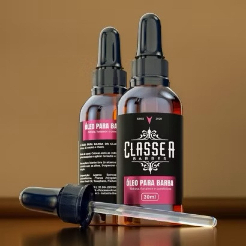 Óleo Para Barba Macia e Perfumada Classe A Hidrata e Fortalece Os Fios Uso profissional em Oferta na Shopee