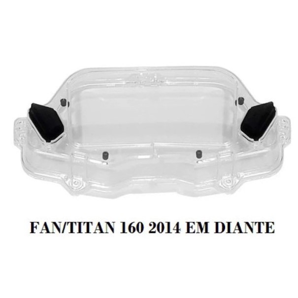 Lente Acrílico Painel Titan 150 2014 Titan Fan 160 2 Botão