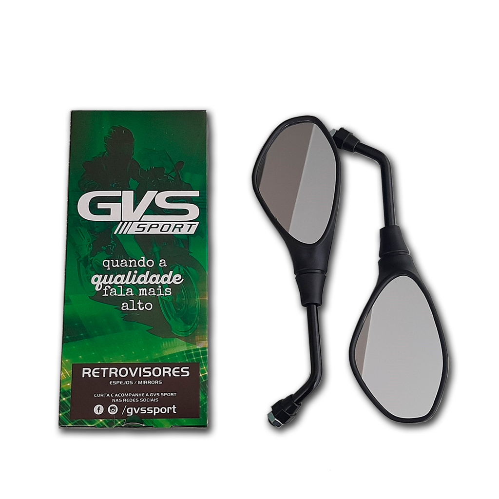 Retrovisor Gvs Bmw F800 Mini Fixo Honda Lente Plana em Oferta na Shopee