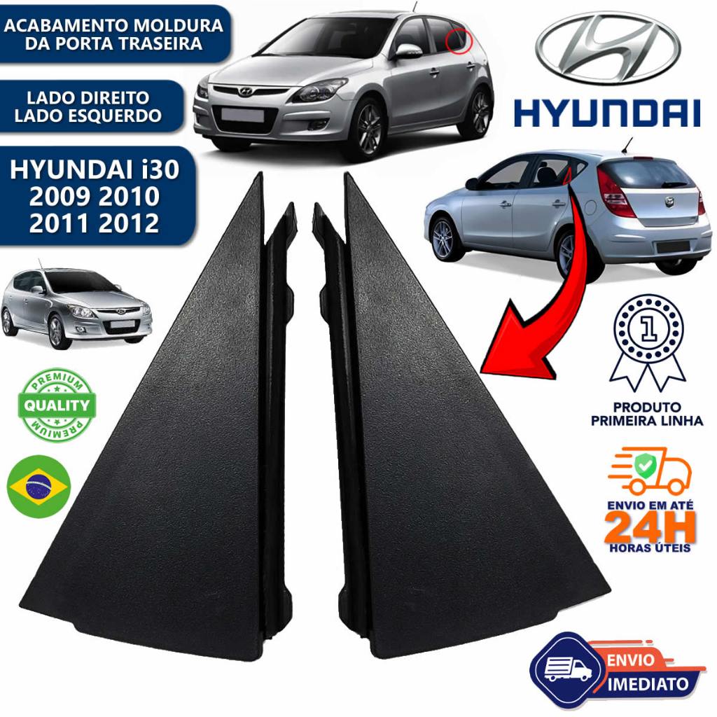Par Moldura Acabamento Vidro da Porta Traseira Hyundai I30 2009 a 2012 Lado Direito e Esquerdo Novo em Oferta na Shopee