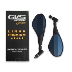 Retrovisor Gvs Bmw F800 Giro 360 Yamaha Lente Convexa Azul