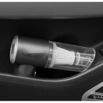 Aspirador para carro USB com força de sução incrível. Remove resíduos com facilidade.