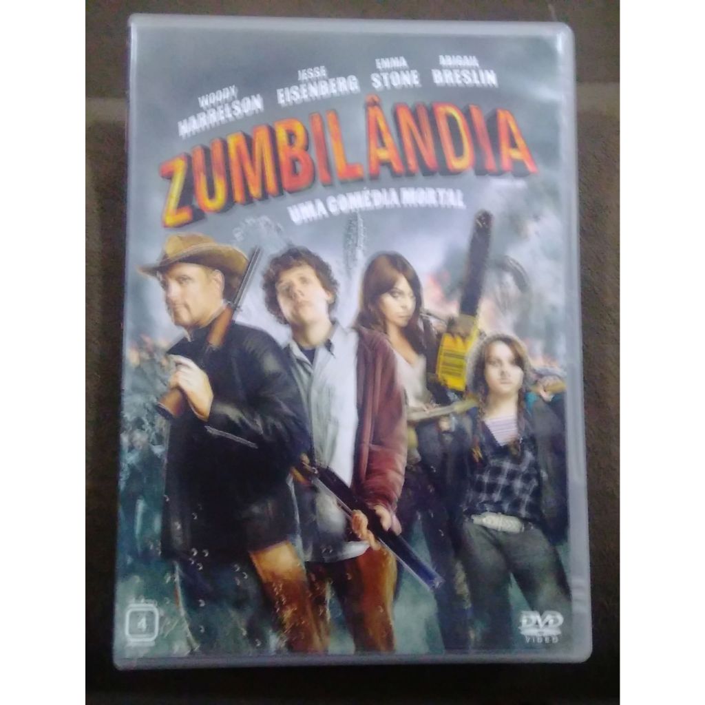 DVD Zumbilândia, Zombieland, Woody Harrelson, Jesse Eisenberg, Emma Stone, raro
