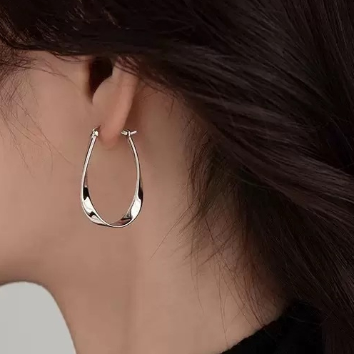 Brinco joias Organico Tendencia Moda Banhado a Prata 925 Ouro 18k em Oferta na Shopee