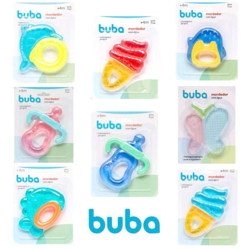 Mordedor para Bebê - Massageador Geladinho de Gengiva com Água da Buba em Oferta na Shopee