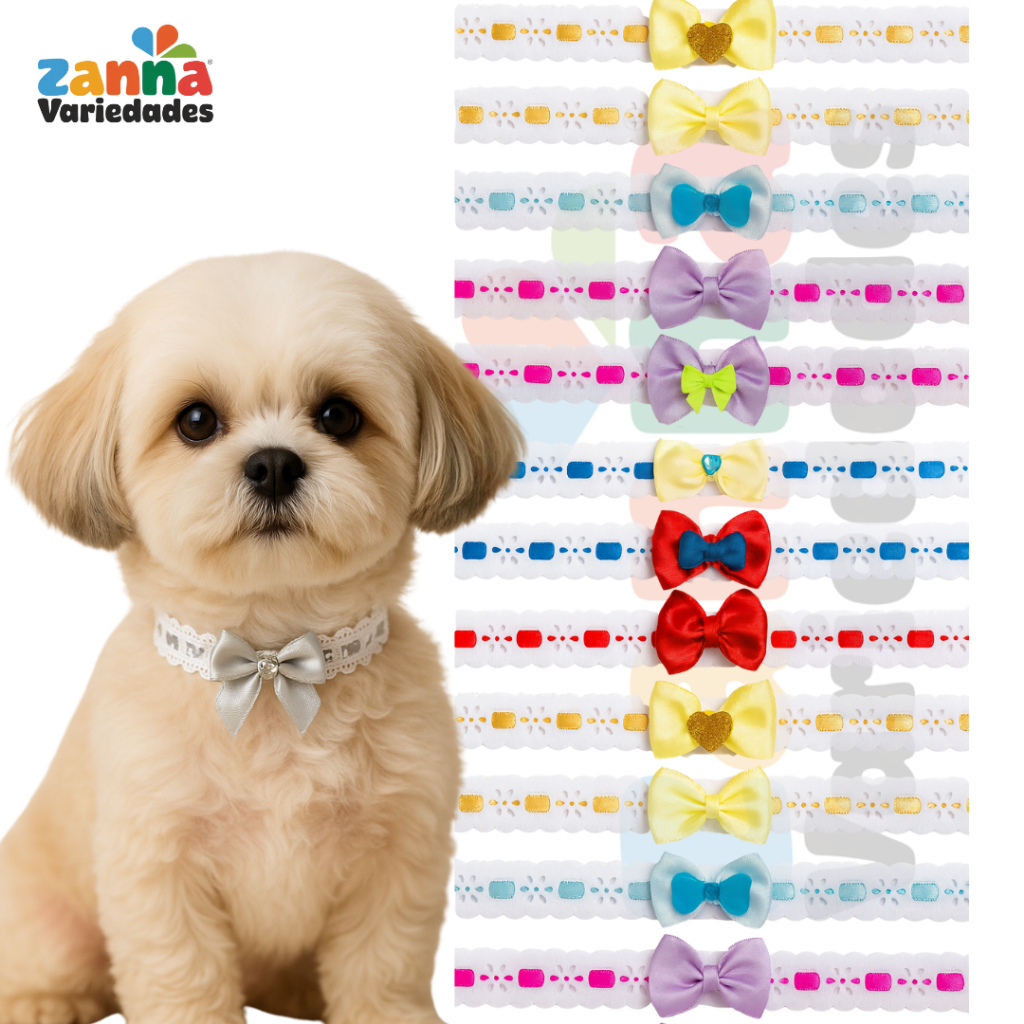 Colar, Gargantilha Para Cachorro com 20,40 ou 60 Unidades Para Banho E Tosa  KIT PROMOCIONAL em Oferta na Shopee