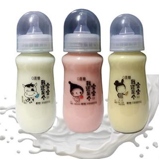 Mamadeira Yakult Chuyin Bebida de Leite Iogurte Morango, Leite, Maça Verde ou Manga 280ml Dorama em Oferta na Shopee